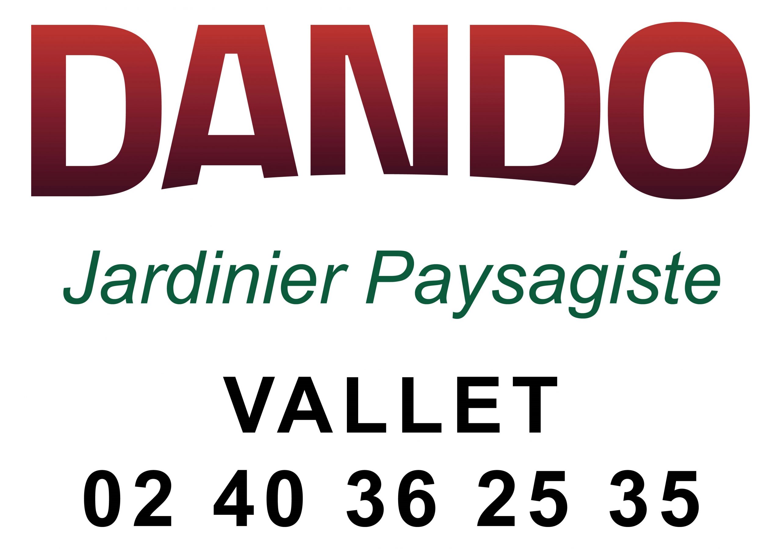 DANDO jardinier, paysagiste, VALLET (44)