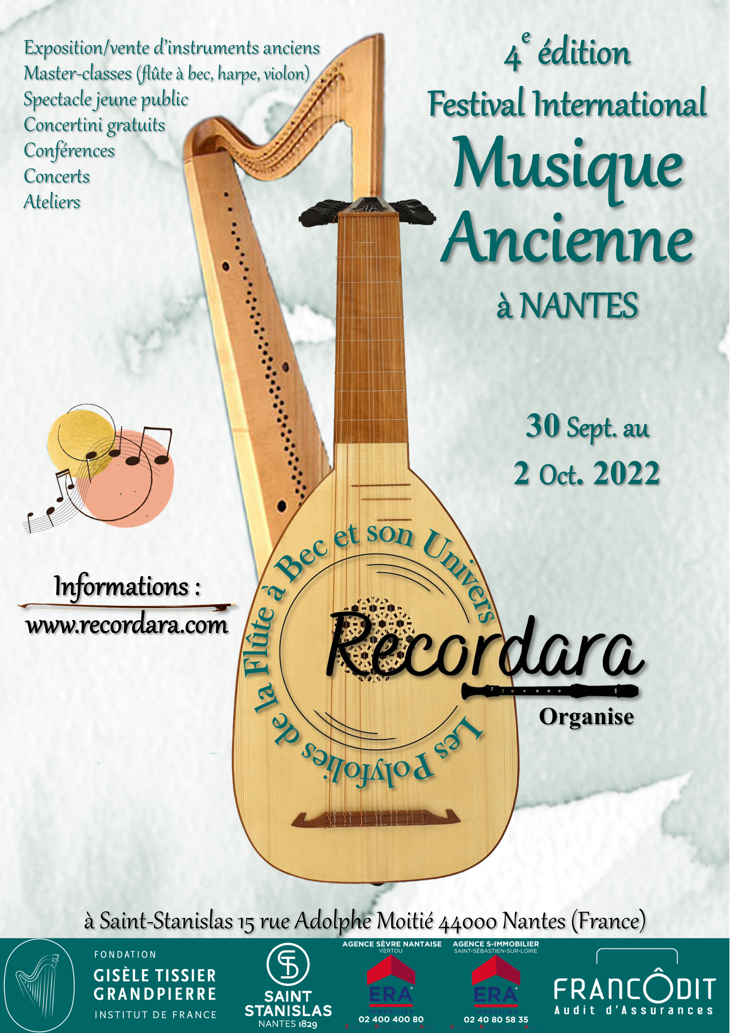 Affiche Les Polyfolies de la Flûte à Bec et son Univers 2022