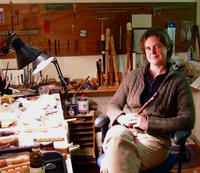 Jacqueline SOREL factrice de flûtes à bec et hautbois